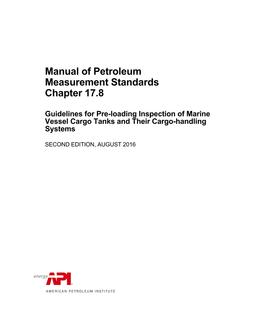 API MPMS Chapter 17.8