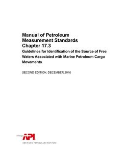 API MPMS Chapter 17.3