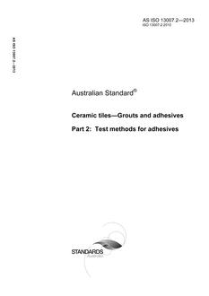 AS ISO 13007.2-2013
