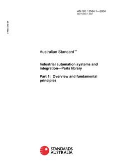 AS ISO 13584.1-2004