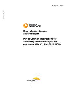 AS 62271.1:2019