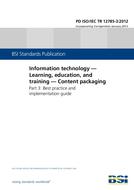 BS PD ISO/IEC TR 12785-3:2012
