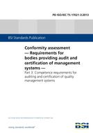 BS PD ISO/IEC TS 17021-3:2013