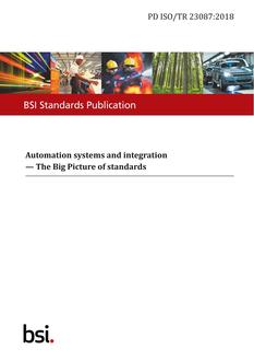BS PD ISO/TR 23087:2018