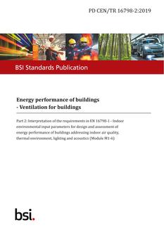 BS PD CEN/TR 16798-2:2019