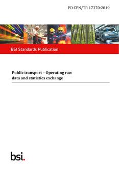 BS PD CEN/TR 17370:2019