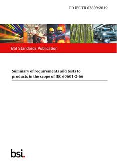 BS PD IEC TR 62809:2019