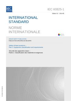 IEC 60825-1 Ed. 3.0 b:2014