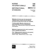 IEC 60510-1-3 Ed. 1.0 b:1980