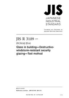 JIS R 3109:2018